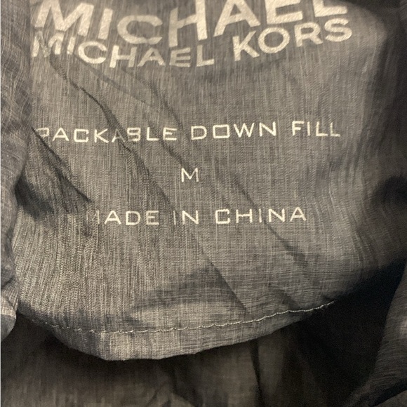 Michael Kors Black Quilted Vest with Monogram Scarf - Picture 5 of 5